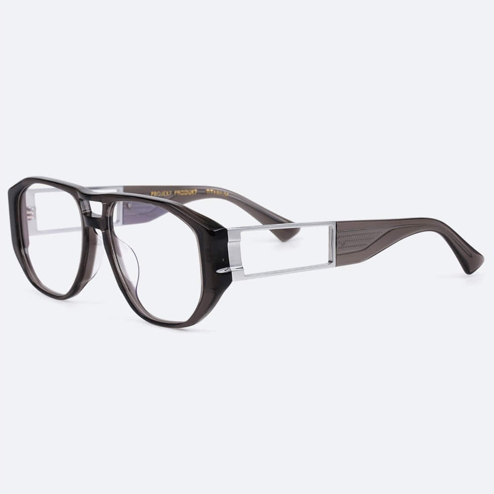 세컨아이즈-프로젝트프로덕트 FS13 C01 투명 투브릿지 뿔테 안경테