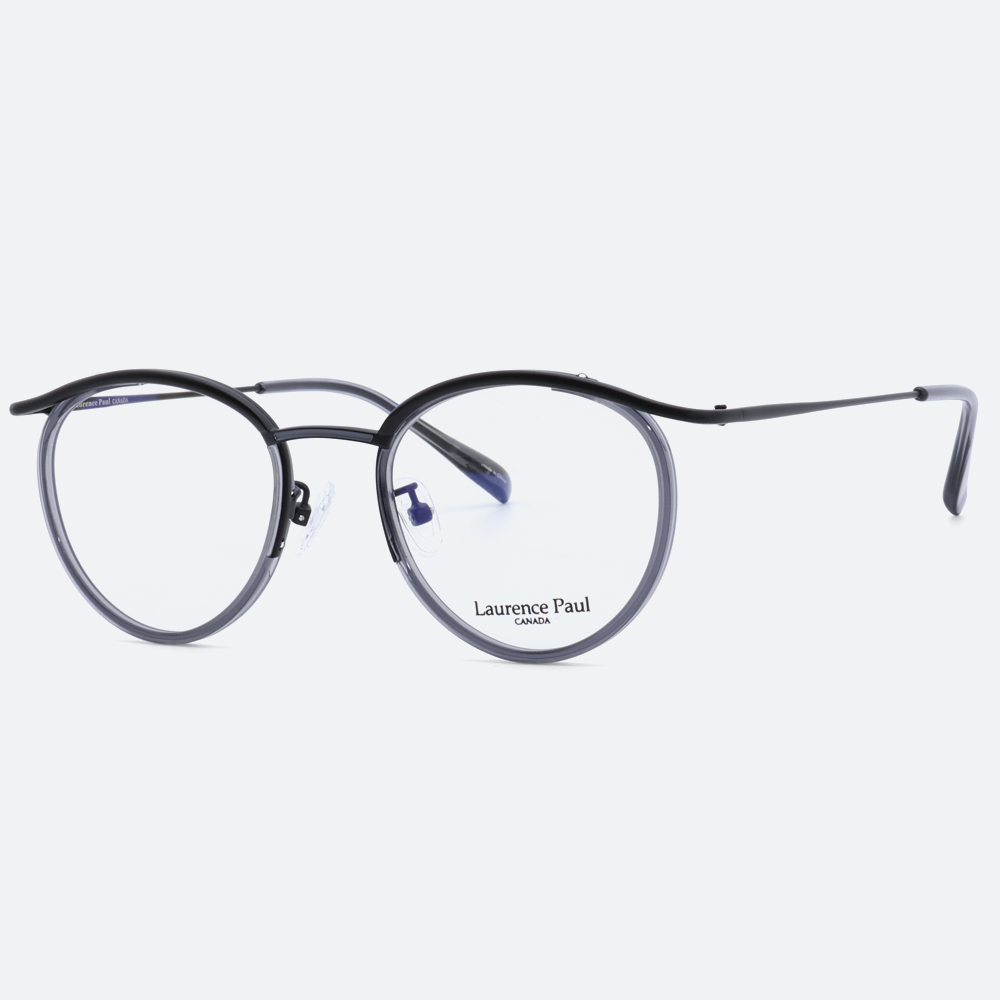 세컨아이즈-로렌스폴 투투 TOOTOO C01 블랙 콤비 라운드 메탈 안경