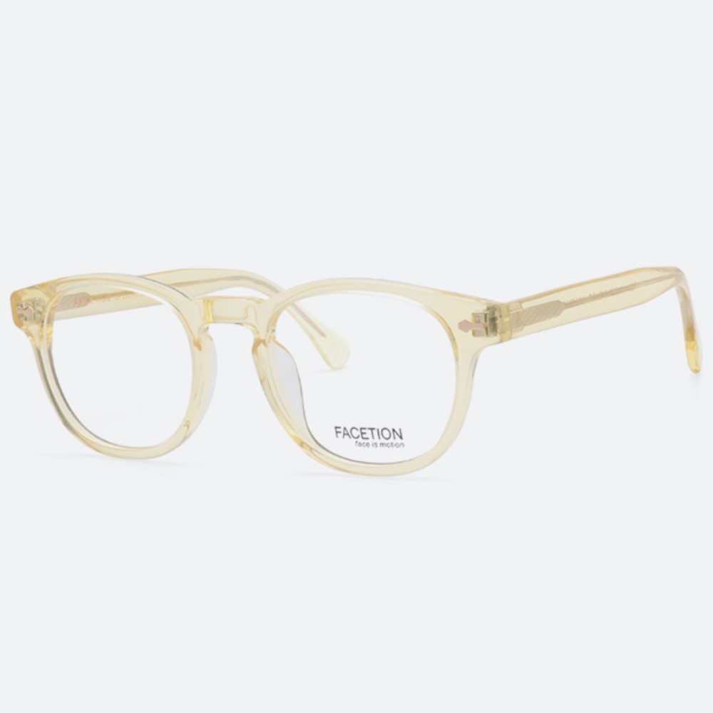 세컨아이즈-페이션 톰 TOM C6 투명 옐로우 뿔테 안경