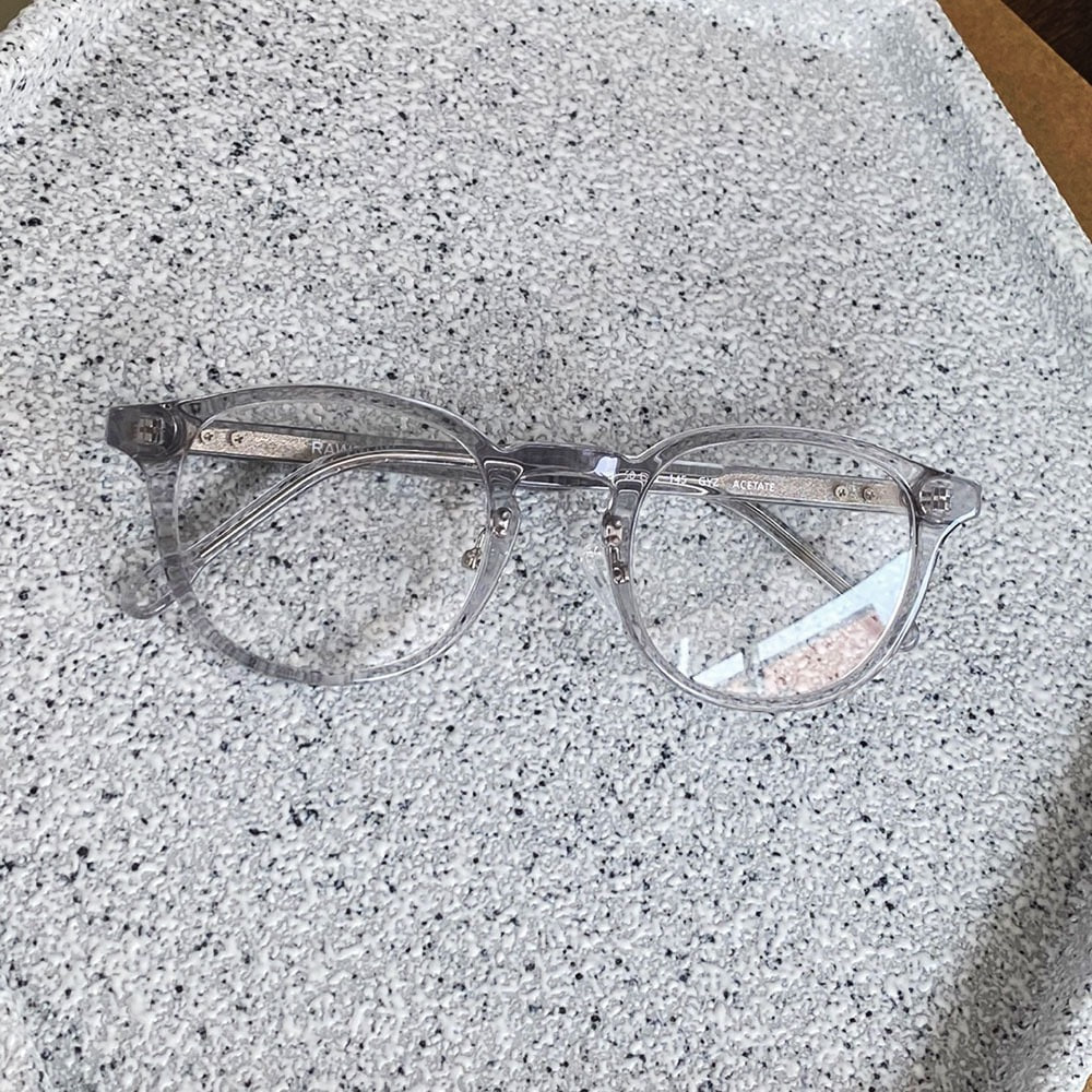 세컨아이즈-로우로우 R EYE 481 ULTRA CLIP 50사이즈 투명그레이 뿔테 안경