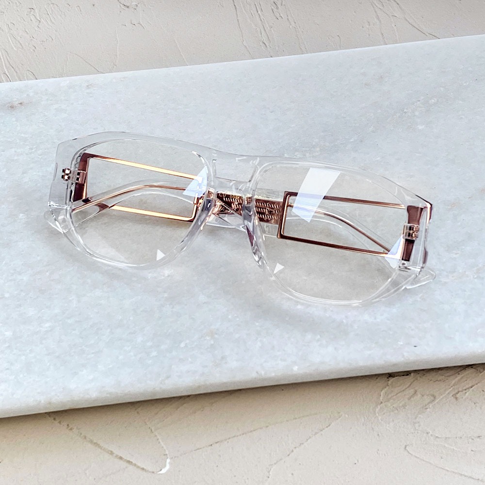 세컨아이즈-프로젝트프로덕트 FS13 C0 투명 투브릿지 뿔테 안경테