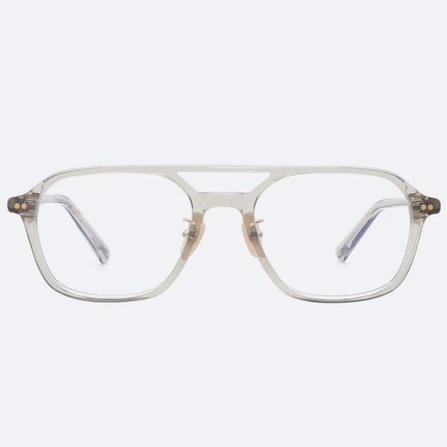 세컨아이즈-류승범 안경 로렌스폴 쿠버6 COUVER6 C02 스퀘어 투명 투브릿지 안경테