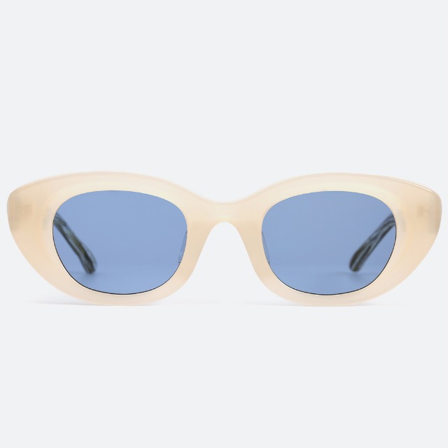 세컨아이즈-프로젝트프로덕트 FS4 C05 캣츠아이 뿔테 투명 오벌 선글라스