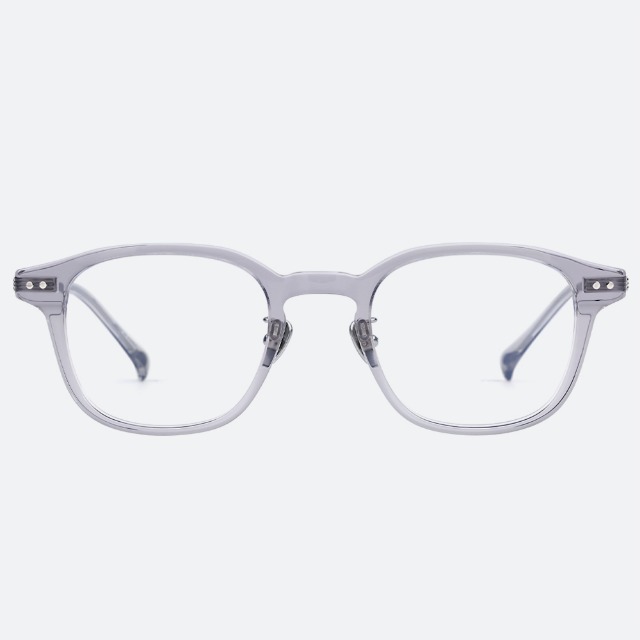 세컨아이즈-프로젝트프로덕트 CL20 C01 투명 그레이 여자 남자 스퀘어 뿔테 티타늄 안경테